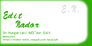 edit nador business card